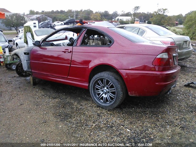 WBSBL93442JR13854 - 2002 BMW M3 RED photo 3