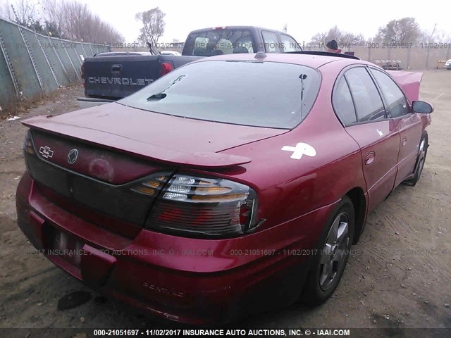 1G2HY52K64U231656 - 2004 PONTIAC BONNEVILLE SLE RED photo 4