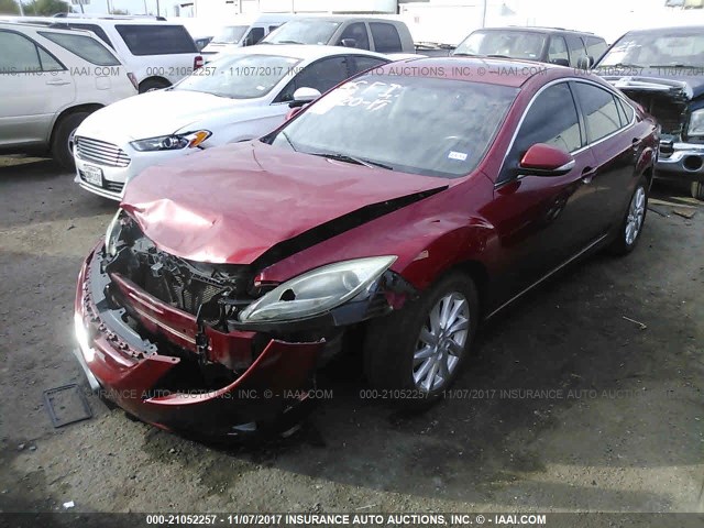 1YVHZ8CH2B5M15765 - 2011 MAZDA 6 I RED photo 2