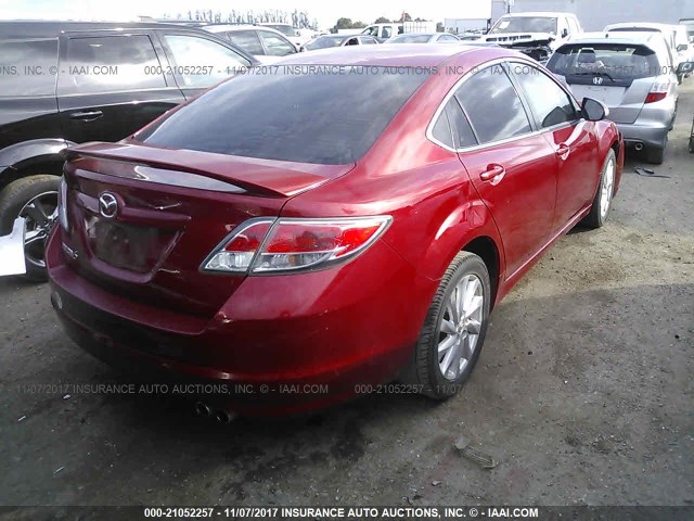 1YVHZ8CH2B5M15765 - 2011 MAZDA 6 I Կարմիր լուսանկար 4