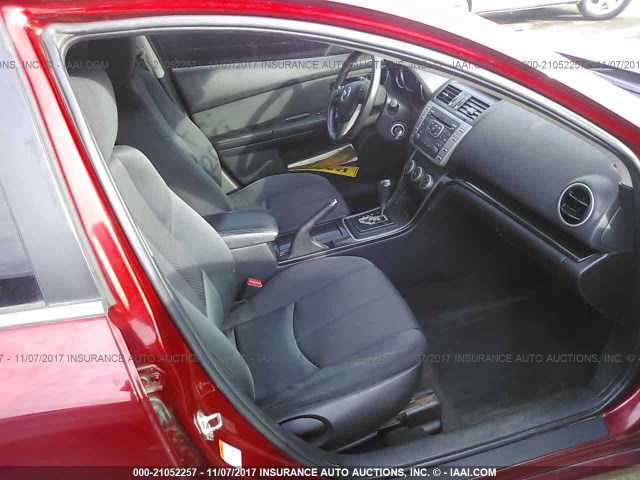 1YVHZ8CH2B5M15765 - 2011 MAZDA 6 I Կարմիր լուսանկար 5