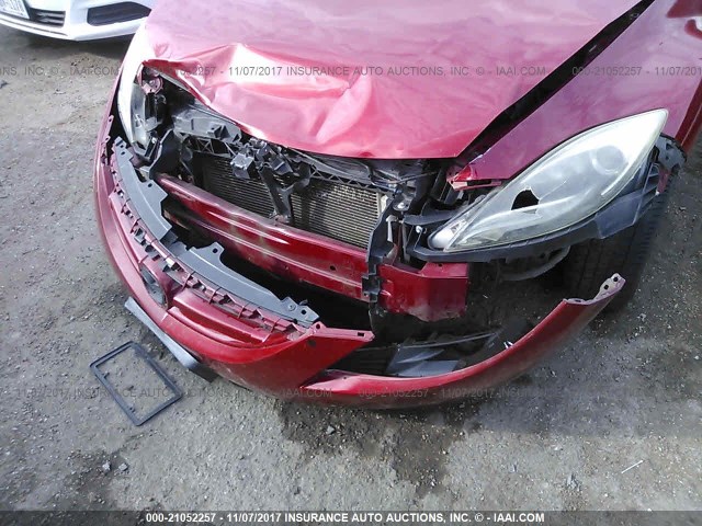 1YVHZ8CH2B5M15765 - 2011 MAZDA 6 I RED photo 6