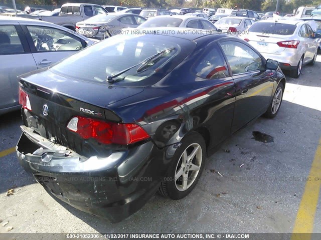 JH4DC53054S004412 - 2004 ACURA RSX TYPE-S BLACK photo 4