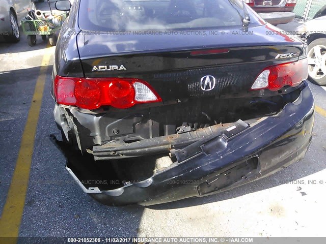 JH4DC53054S004412 - 2004 ACURA RSX TYPE-S BLACK photo 6