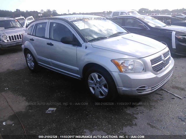 1B3HB48B17D173444 - 2007 DODGE CALIBER SXT SILVER photo 1