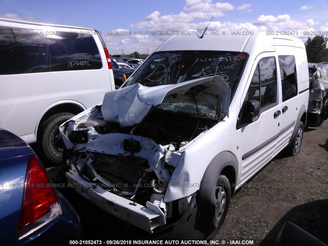 NM0LS6AN9BT058353 - 2011 FORD TRANSIT CONNECT XL WHITE photo 2