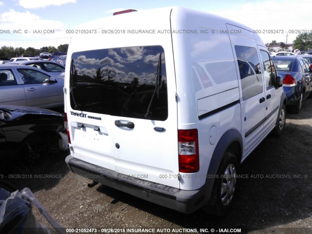 NM0LS6AN9BT058353 - 2011 FORD TRANSIT CONNECT XL WHITE photo 4