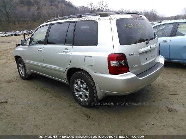 JTEEP21A360172628 - 2006 TOYOTA HIGHLANDER LIMITED SILVER photo 3