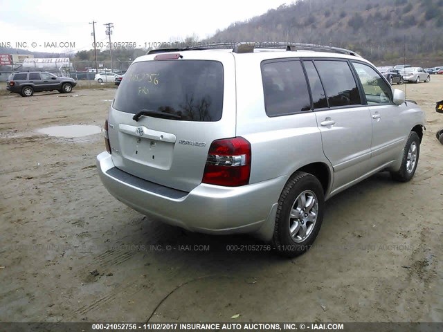 JTEEP21A360172628 - 2006 TOYOTA HIGHLANDER LIMITED SILVER photo 4