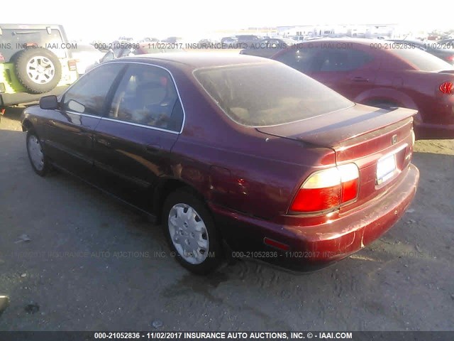 1HGCD563XTA002077 - 1996 HONDA ACCORD LX/EX RED photo 3