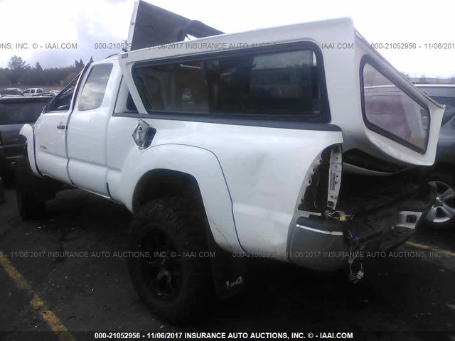 5TEUX42N07Z357573 - 2007 TOYOTA TACOMA ACCESS CAB Weiß Foto 3