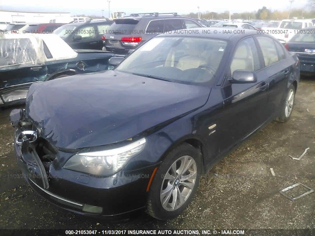 WBANV9C52AC137456 - 2010 BMW 535 XI Koyu mavi fotoğraf 2