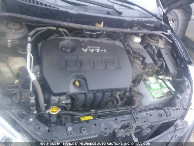 2T1KU4EE3AC280349 - 2010 TOYOTA COROLLA MATRIX  BLACK photo 10