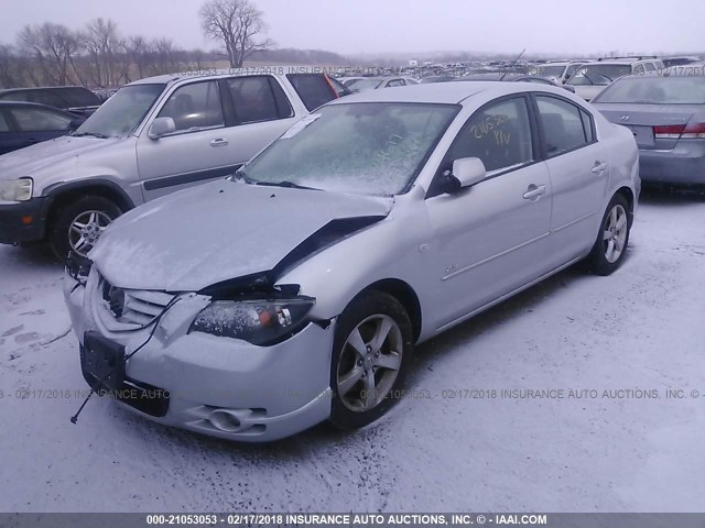 JM1BK123961541597 - 2006 MAZDA 3 S SILVER photo 2