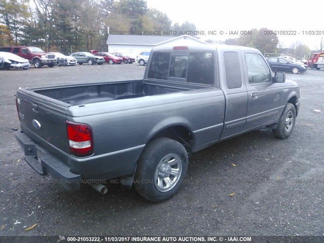 1FTYR44U57PA00994 - 2007 FORD RANGER SUPER CAB GRAY photo 4