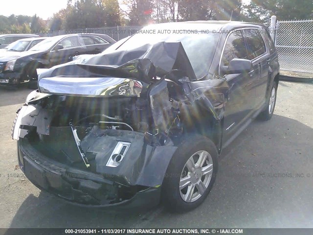 2GKALMEK6E6249709 - 2014 GMC TERRAIN SLE BLACK photo 2