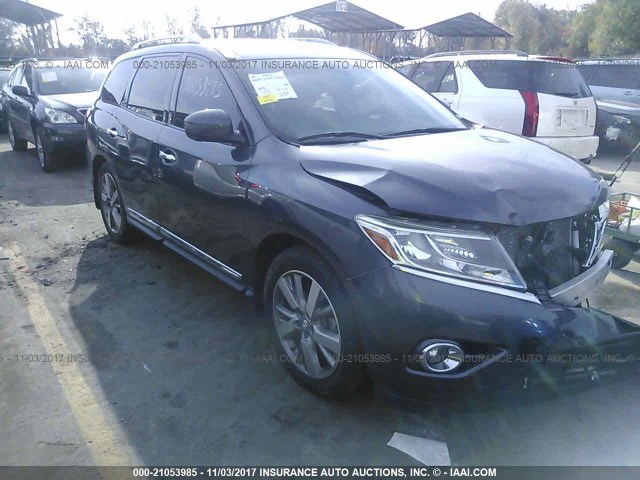 5N1AR2MN9EC630659 - 2014 NISSAN PATHFINDER S/SV/SL/PLATINUM 灰色 照片 1