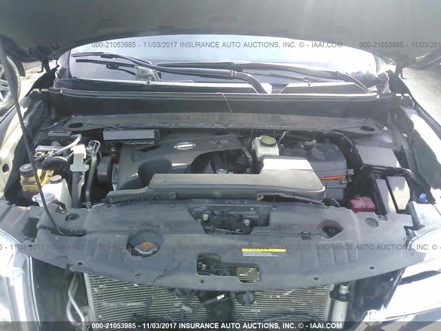 5N1AR2MN9EC630659 - 2014 NISSAN PATHFINDER S/SV/SL/PLATINUM 灰色 照片 10