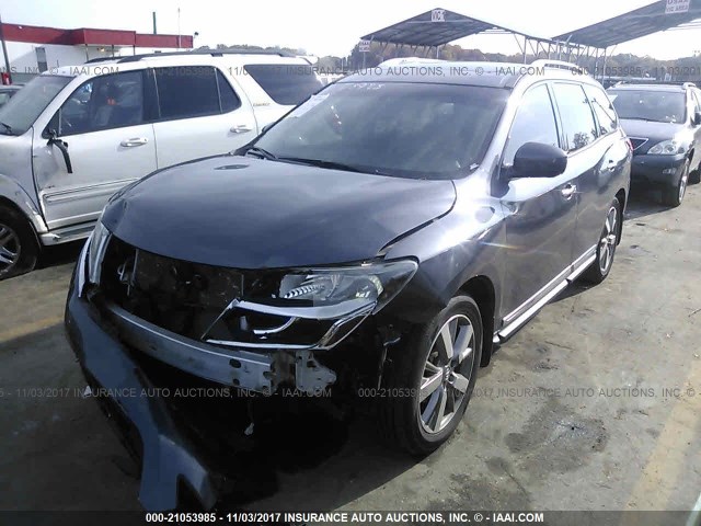 5N1AR2MN9EC630659 - 2014 NISSAN PATHFINDER S/SV/SL/PLATINUM 灰色 照片 2