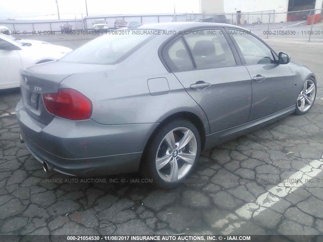 WBAPM5G55BNN00725 - 2011 BMW 335 I GRAY photo 4