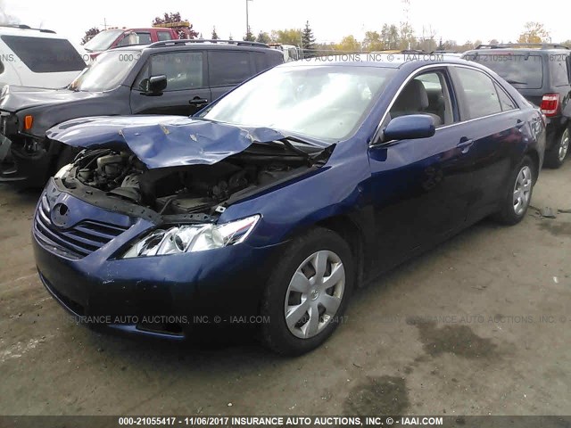 4T1BE46K57U009706 - 2007 TOYOTA CAMRY NEW GENERAT CE/LE/XLE/SE Dark Blue photo 2