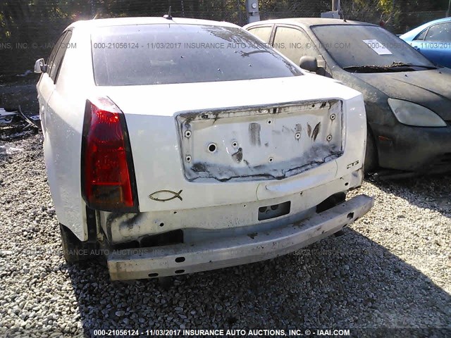 1G6DP577460176347 - 2006 CADILLAC CTS HI FEATURE V6 WHITE photo 6