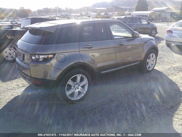 SALVP2BG8FH056178 - 2015 LAND ROVER RANGE ROVER EVOQU PURE PLUS BROWN photo 4