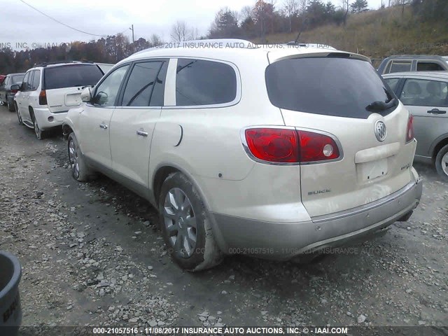 5GAKVCED4BJ294640 - 2011 BUICK ENCLAVE CXL WHITE photo 3