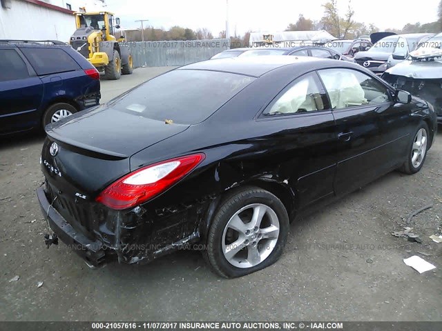 4T1CA30P28U137966 - 2008 TOYOTA CAMRY SOLARA SE/SLE/SPORT BLACK photo 4