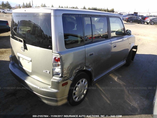 JTLKT324364090168 - 2006 TOYOTA SCION XB ვერცხლისფერი ფოტო 4