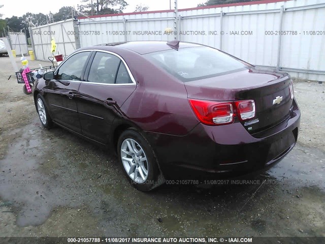 1G11C5SL1FF309877 - 2015 CHEVROLET MALIBU 1LT MAROON photo 3