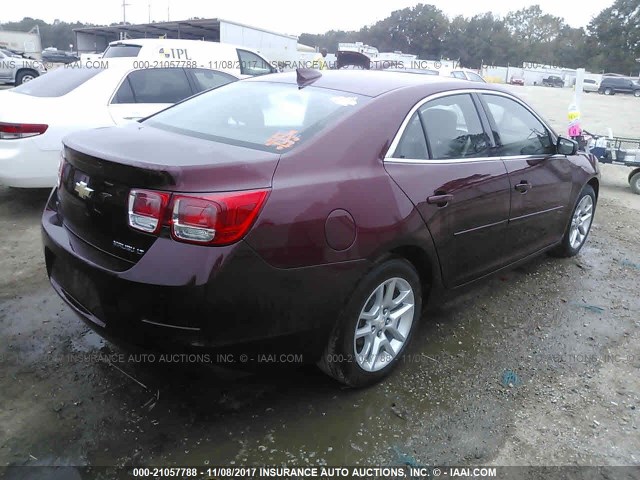 1G11C5SL1FF309877 - 2015 CHEVROLET MALIBU 1LT MAROON photo 4