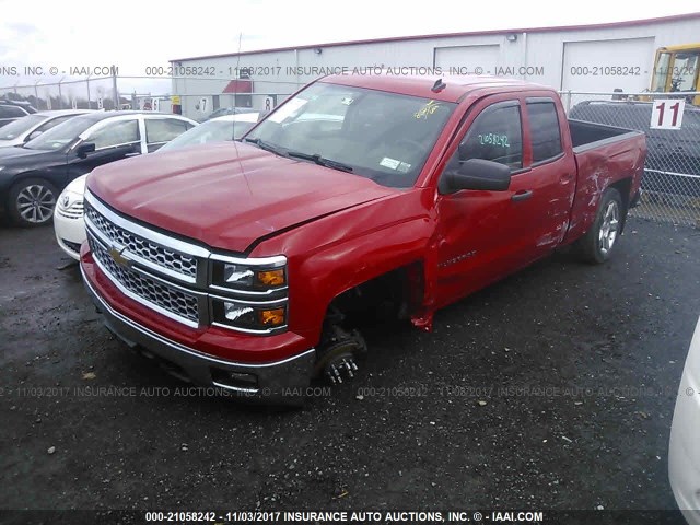 1GCVKREC4EZ413842 - 2014 CHEVROLET SILVERADO K1500 LT RED photo 2