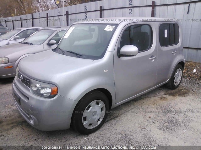 JN8AZ2KR6BT210867 - 2011 NISSAN CUBE S/SL/KROM SILVER photo 2