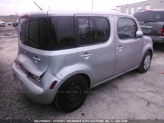 JN8AZ2KR6BT210867 - 2011 NISSAN CUBE S/SL/KROM SILVER photo 4