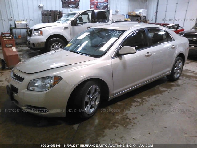 1G1ZC5EB4AF118811 - 2010 CHEVROLET MALIBU 1LT 锡色 照片 2