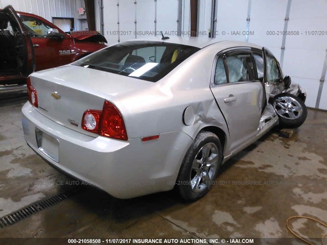 1G1ZC5EB4AF118811 - 2010 CHEVROLET MALIBU 1LT 锡色 照片 4