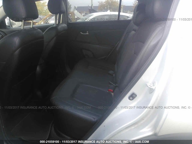 KNDPCCA69B7123168 - 2011 KIA SPORTAGE EX/SX SILVER photo 8