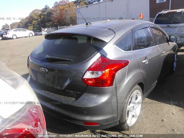 1FADP3N20DL166926 - 2013 FORD FOCUS TITANIUM GRAY photo 4