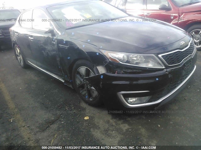 KNAGM4AD2D5039092 - 2013 KIA OPTIMA HYBRID BLACK photo 6