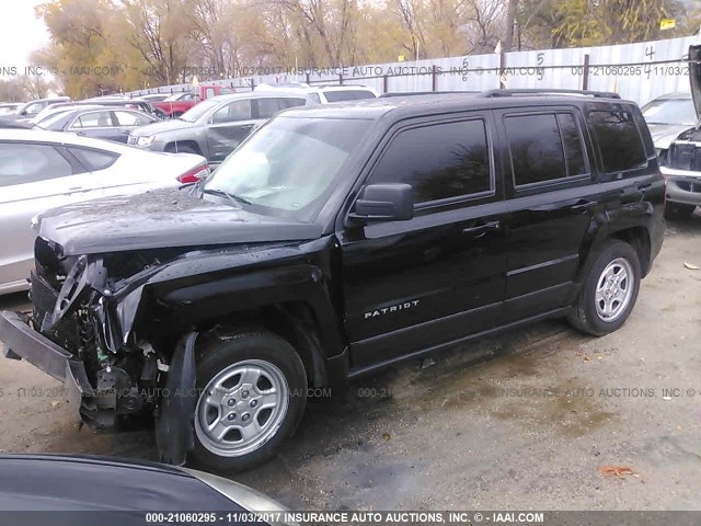 1C4NJPBBXGD659880 - 2016 JEEP PATRIOT SPORT BLACK photo 2