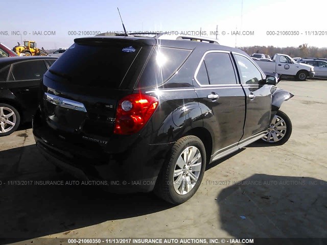 2CNFLGEW6A6396141 - 2010 CHEVROLET EQUINOX LTZ BLACK photo 4