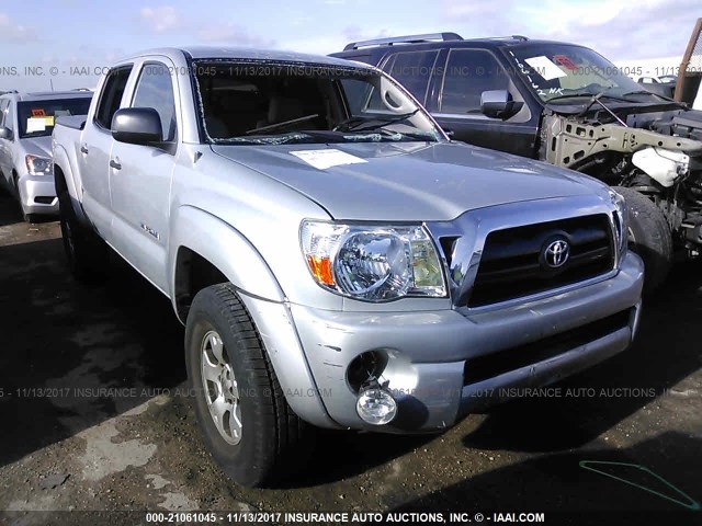 3TMJU62N86M009250 - 2006 TOYOTA TACOMA DOUBLE CAB PRERUNNER SILVER photo 1