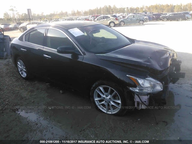 1N4AA5AP1CC820333 - 2012 NISSAN MAXIMA S/SV BLACK photo 1