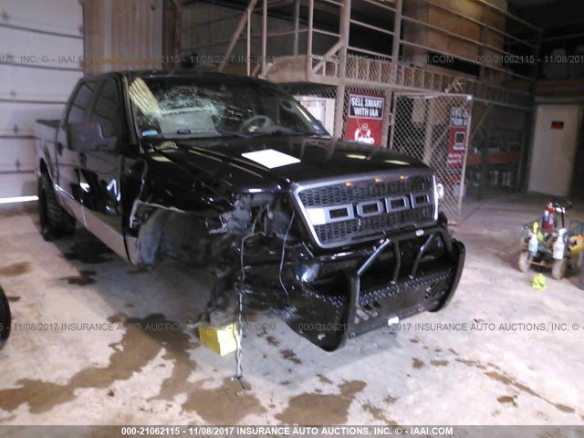 1FTRW14W16FB81545 - 2006 FORD F150 SUPERCREW BLACK photo 1