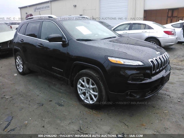 1C4PJLCS3GW312654 - 2016 JEEP CHEROKEE LATITUDE BLACK photo 1