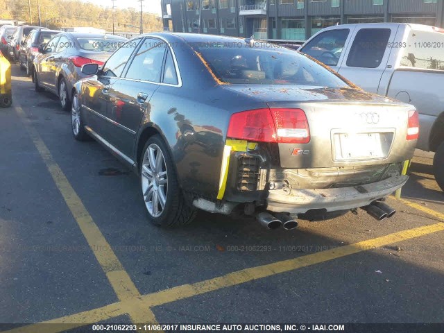 WAUPN44E47N010635 - 2007 AUDI S8 QUATTRO GRAY photo 3