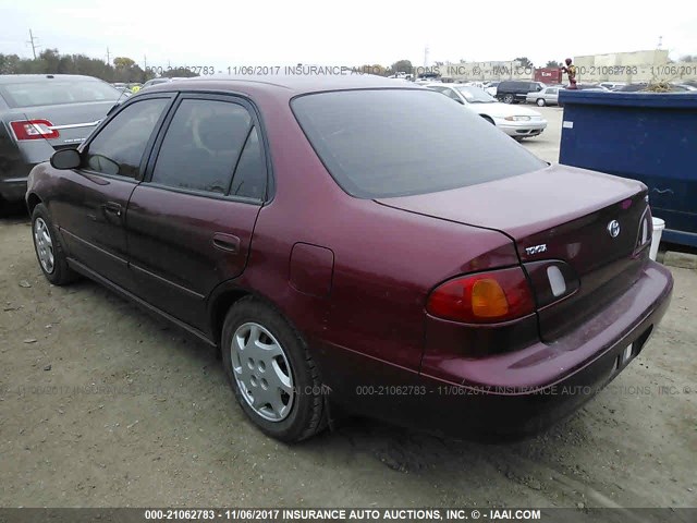 2T1BR12E6XC170814 - 1999 TOYOTA COROLLA VE/CE/LE 栗色 照片 3