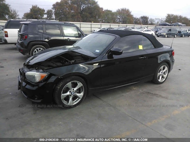 WBAUL7C57CVM82561 - 2012 BMW 128 I BLACK photo 2