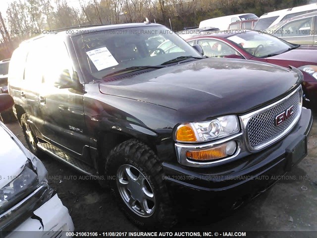 1GKEK63U16J151342 - 2006 GMC YUKON DENALI BLACK photo 1